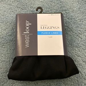 Black, fleece lined leggings.